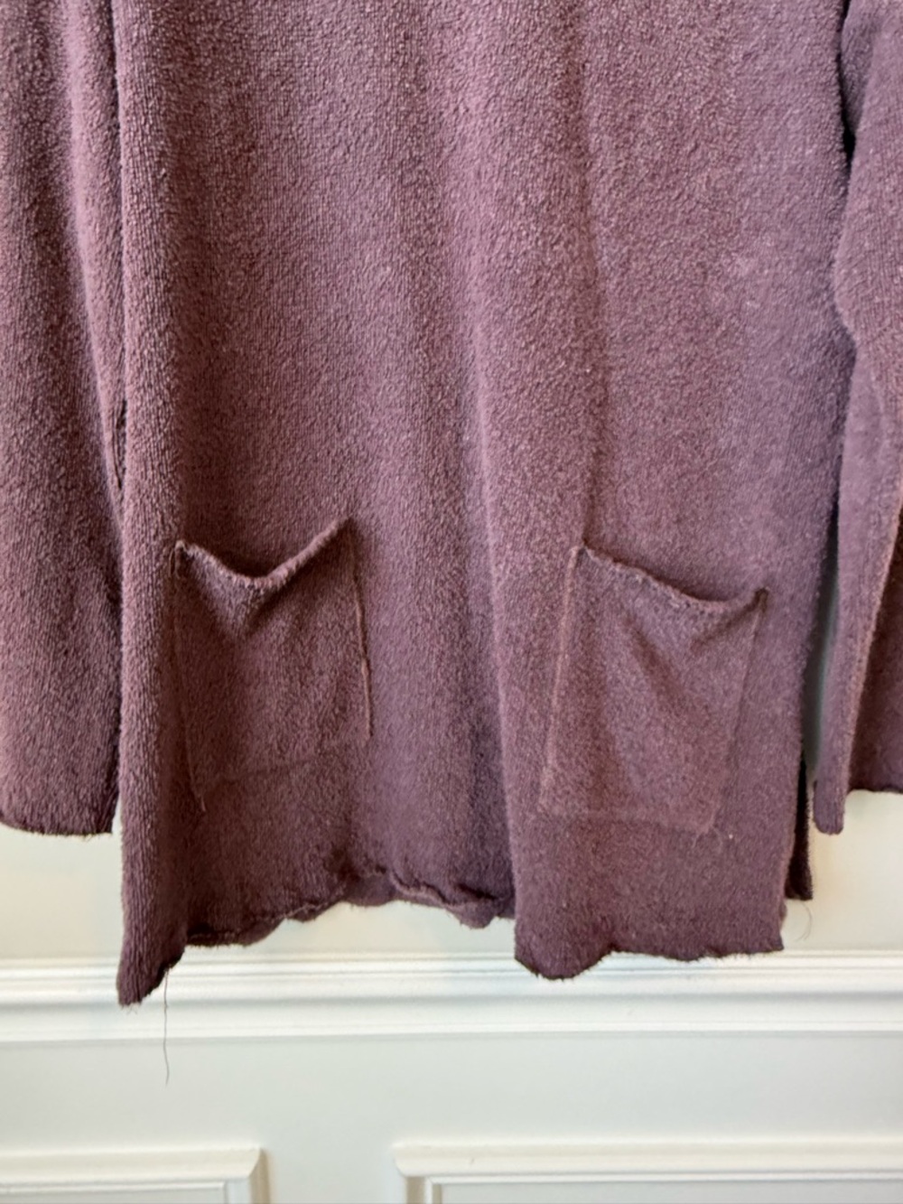 Spiritex Cowl-Neck Tunic Sweater in Dusty Plum size medium women’s loungewear - Picture 4 of 8